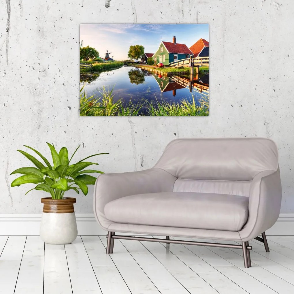 Tablou cu mori din Olanda (70x50 cm)