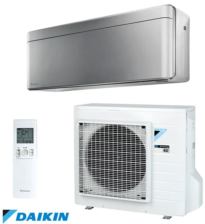 Aparat de aer conditionat inverter Daikin Stylish FTXA42BS + RXA42B, 14000 BTU, 33 m², A++ / A++, R-32, Gri