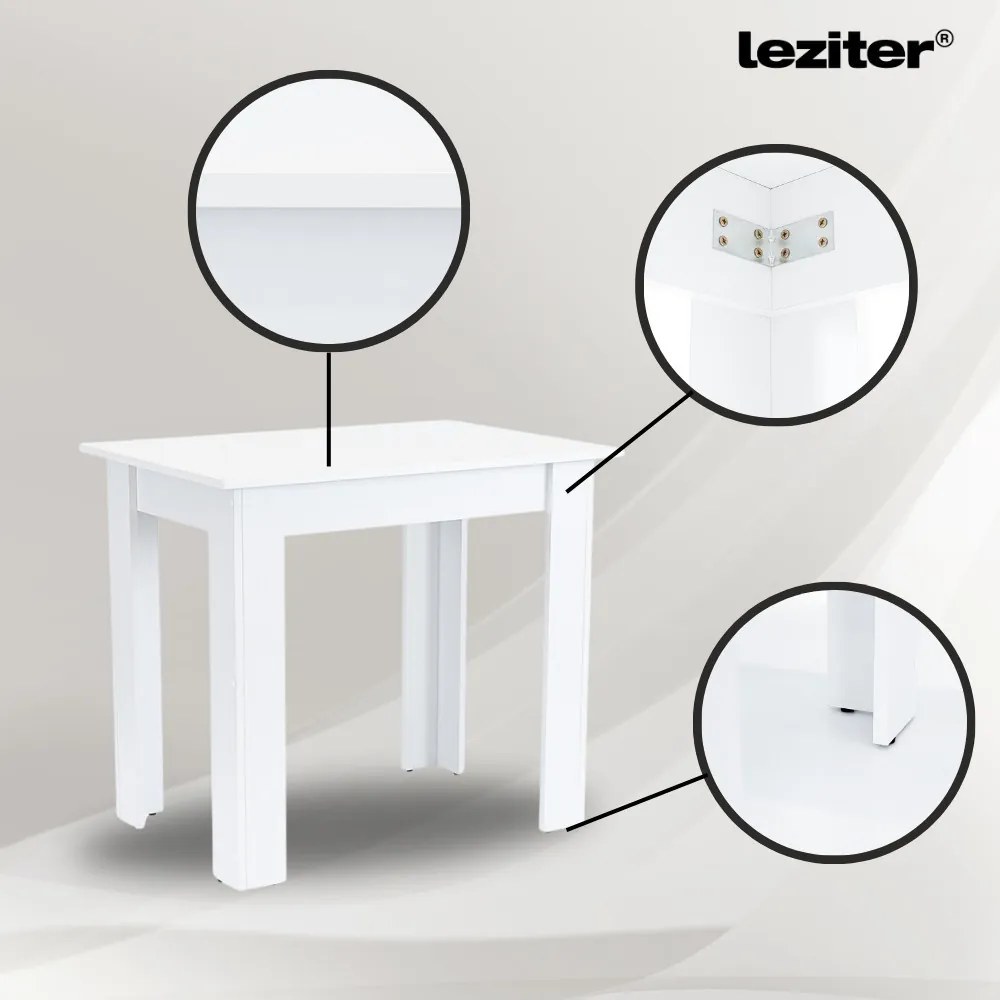 Set de masă Amina 4+1 bej-alb