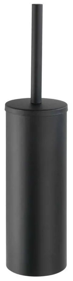 Set de accesorii de baie negru mat autoadeziv din oțel inoxidabil Orea – Wenko