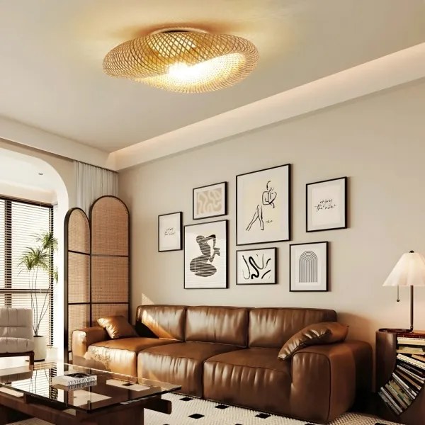 Immax 08299L - Lampă de tavan BOHO HILO 1xE27/40W/230V Ø 80 cm