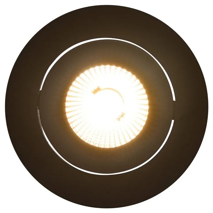 Spot incastrabil baie directionabil LED IP44 Aliki Black