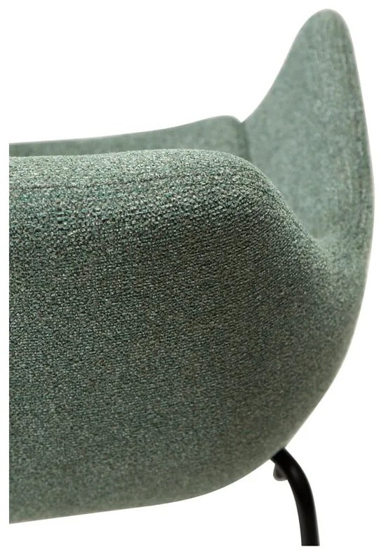 Fotoliu verde deschis cu tapițerie din țesătură bouclé Zimmer – DAN-FORM Denmark