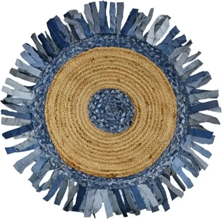 Covor rotund iută Bolero Homs, 90X90 cm,10303