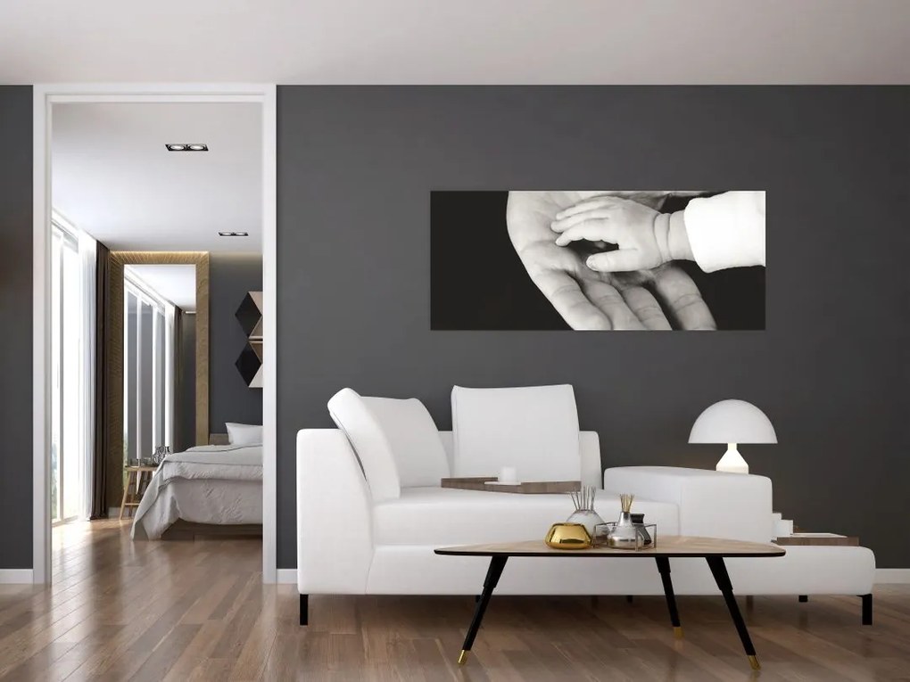 Tablou cu mâini (120x50 cm)