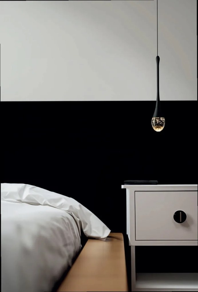Pendul LED design decorativ DALMA 1 BK
