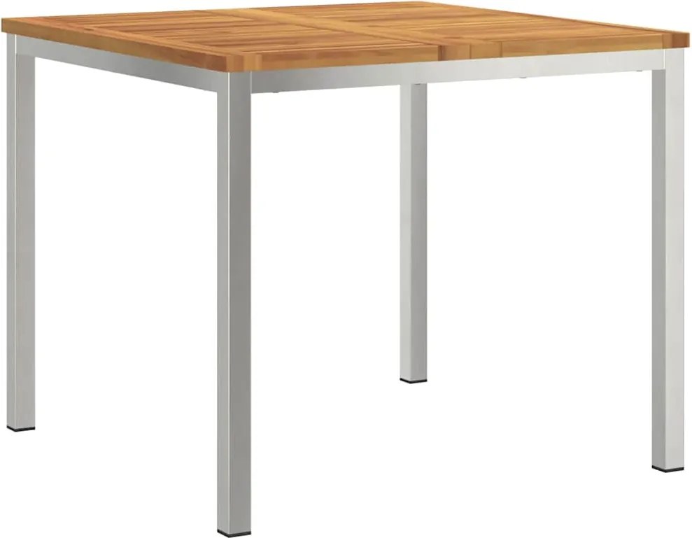 vidaXL MasaDeCina Maro 90 x 90 x 75 cm Lemn Solid de Acacia