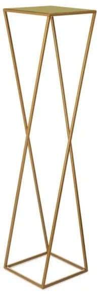 Suport pentru flori 100x24 cm, culoare aurie