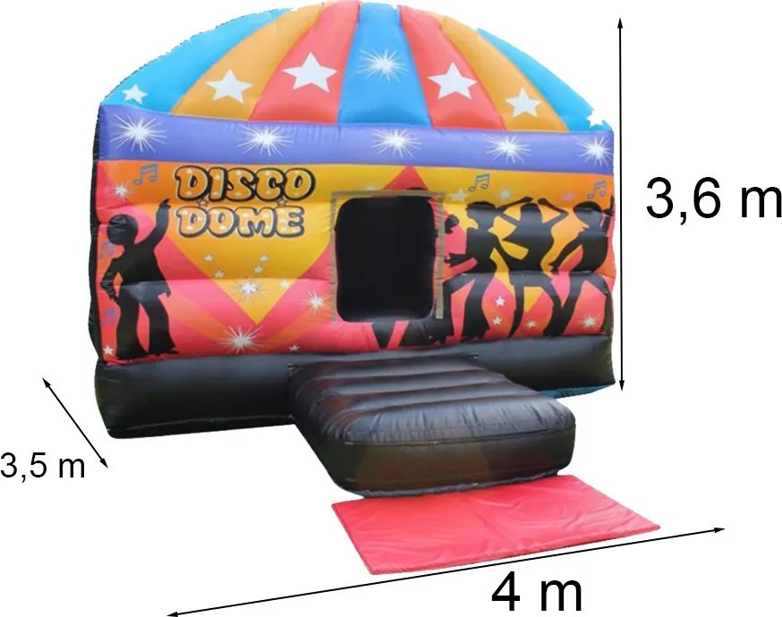 Castel gonflabil disco 4x3,5x3,6m