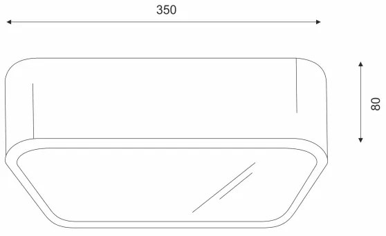 Plafonieră OAK SQUARE 2xE27/15W/230V 35x35 cm stejar