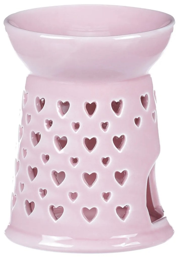 Lampa aromatica din porțelan Pink, 11 x 11 x 14 cm