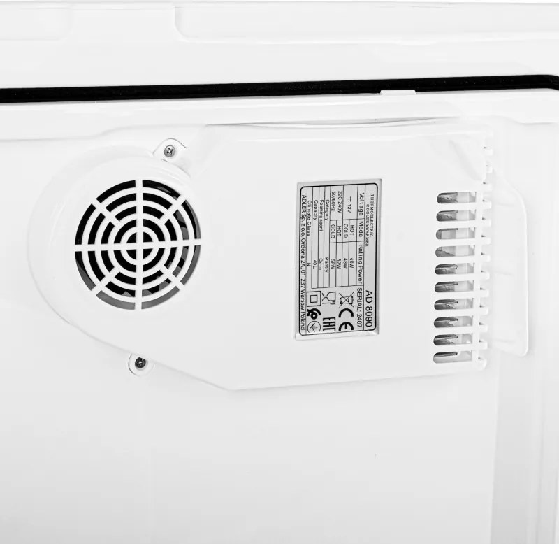 Lada frigorifica Adler AD 8090, 40 l, 58 W, 12/220/240V, Clasa climatica N, Izolatie C5H10, Gri