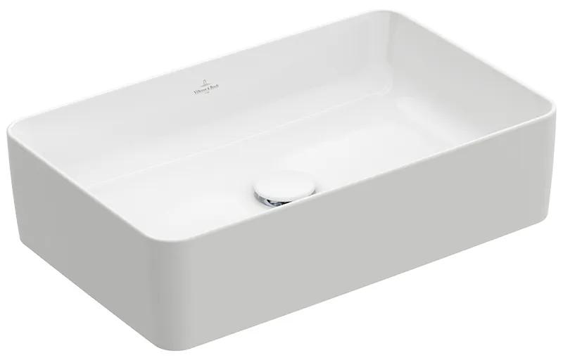 Lavoar baie pe blat alb 56 cm, dreptunghiular, Villeroy  Boch, Collaro