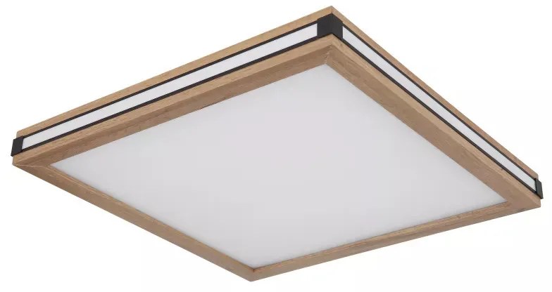 Plafoniera LED Carla 41589D2, 24W, 1340lm, lumina calda, IP20, neagra+maro, Globo Lighting
