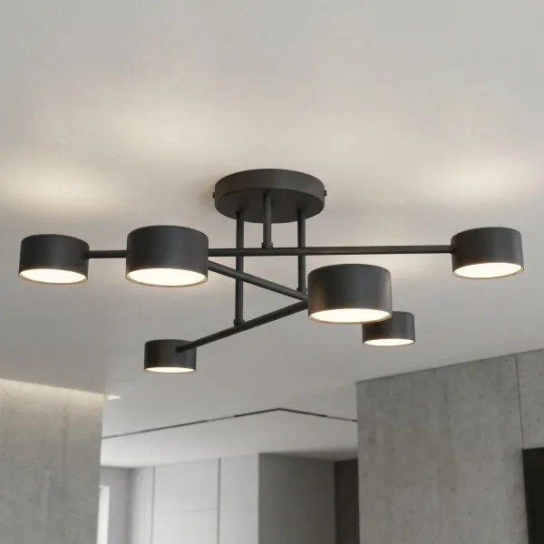 Plafonieră aplicată HALO 6xGX53/10W/230V neagră