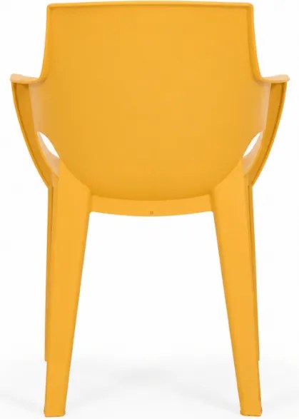 Scaun de luat masa pentru gradina IVY, galben