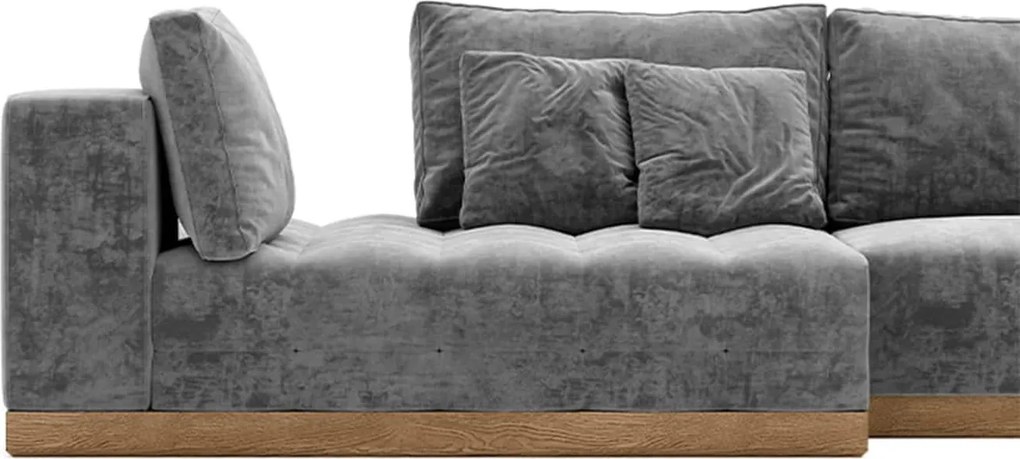Colțar lemn masiv extensibil Morani Lemn Stejar, 415 × 150 × 71 cm - Stânga