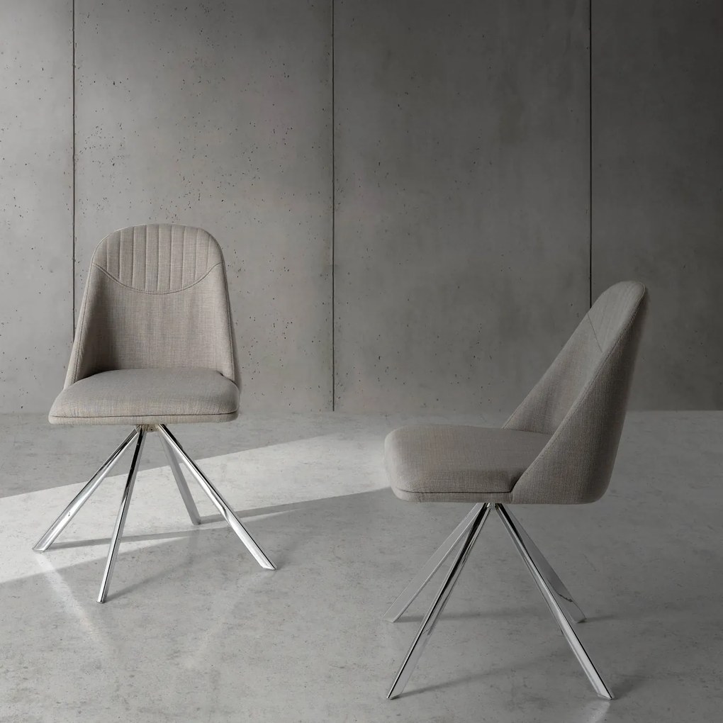 Scaun pivotant tapitat design italian Dublin AC-F3216