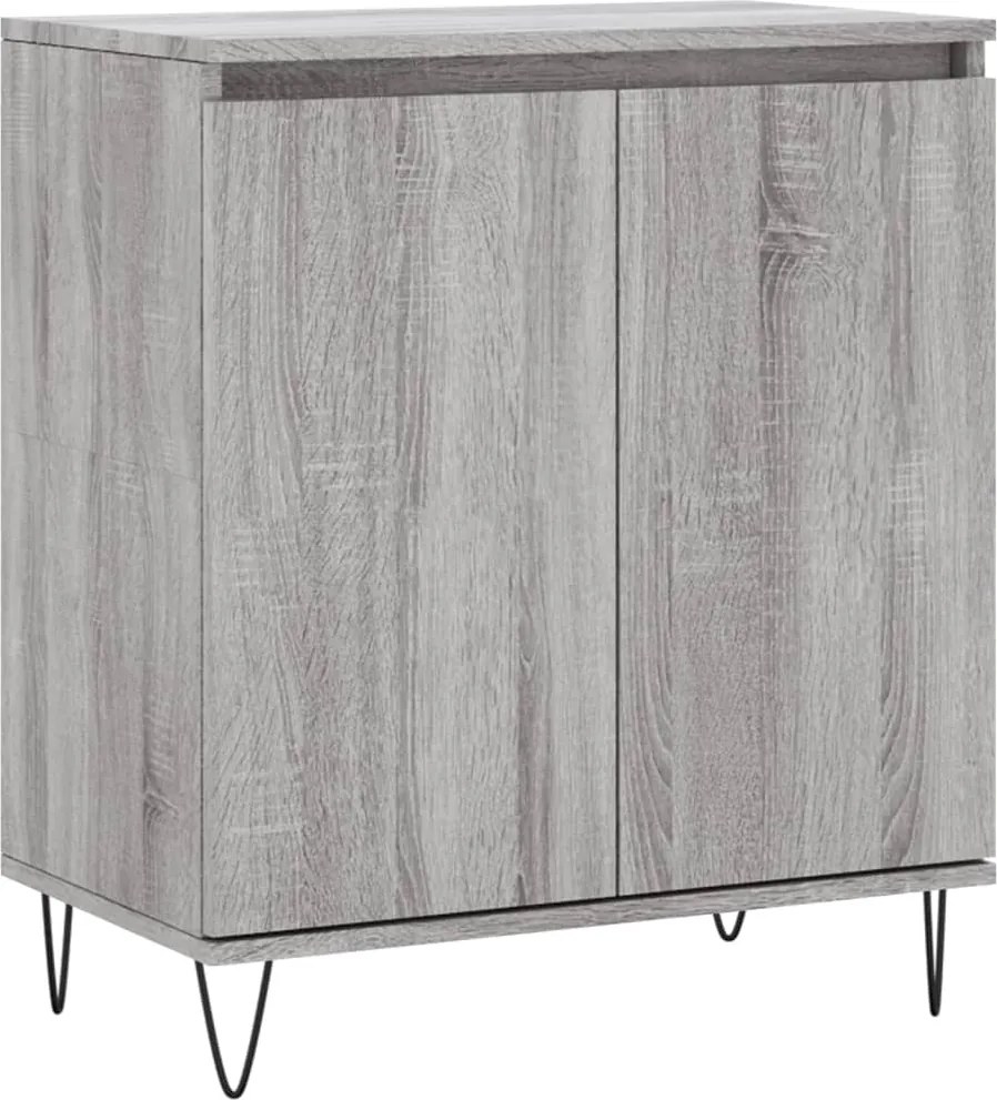 vidaXL Servantă, sonoma gri, 60x35x70 cm, lemn prelucrat
