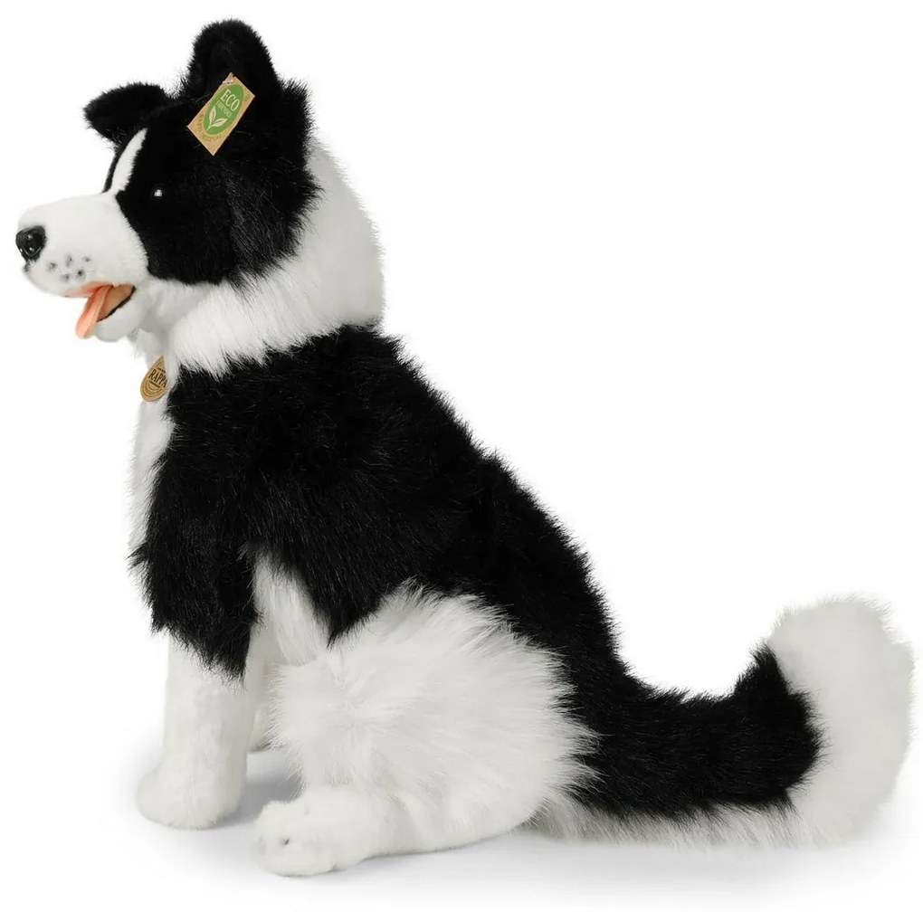 Câine de pluș Rappa Border Collie 40 cm ECO -FRIENDLY