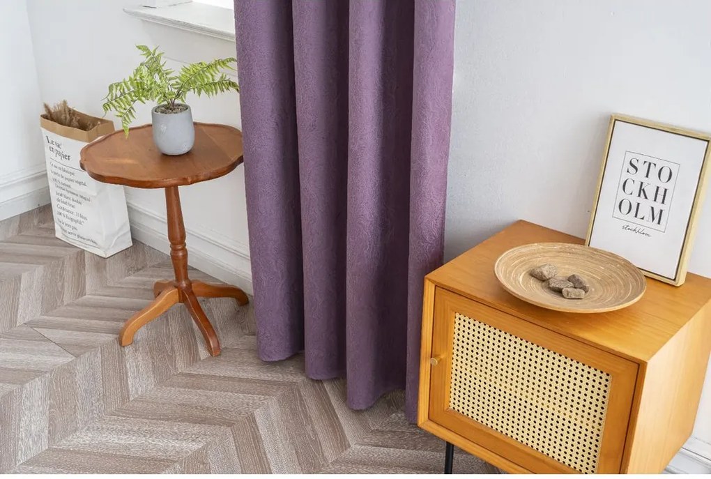 Draperie opaca DUNES VELVET 140x250 cm, mov Agatat: Rejansa
