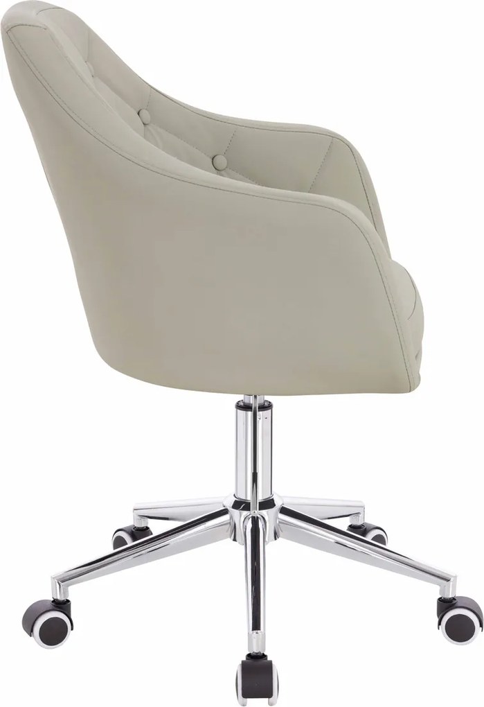 HR831K Scaun Culoare in Piele Ecologica Premium Soft cu Bază Cromata