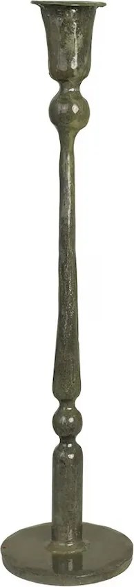 Suport pentru lumânare din metal H34 cm, „Meja Olive Green”