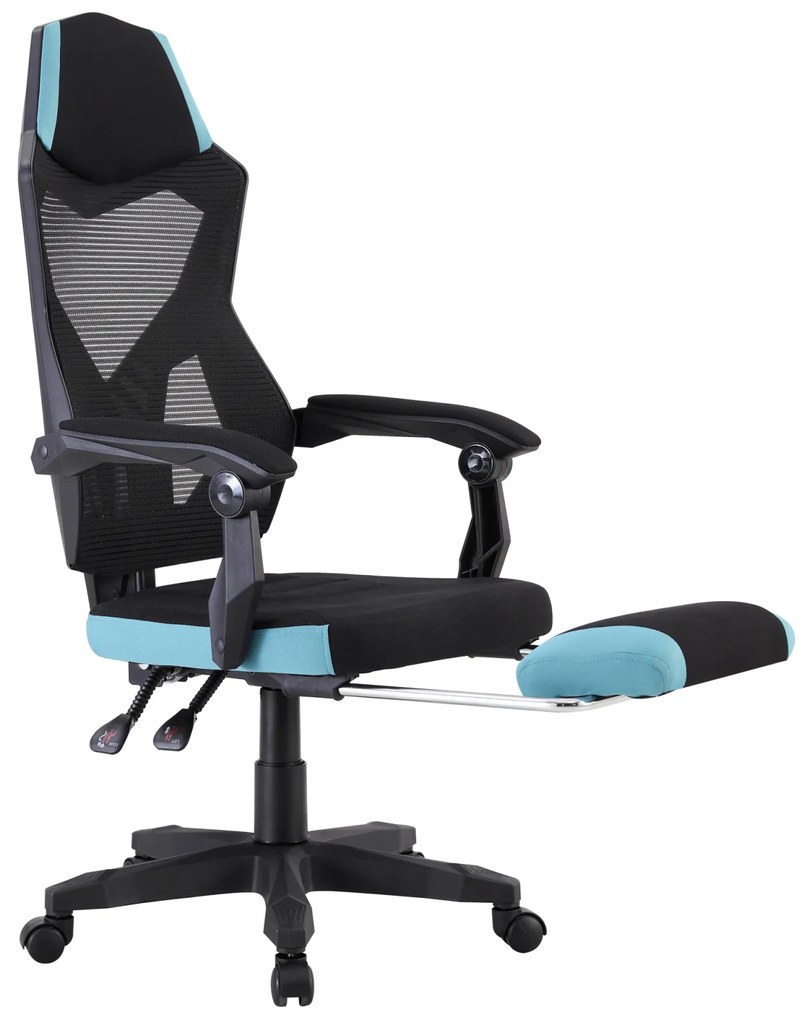 Scaun de birou   gaming, culoare neagra   neo menta, JORIK NEW