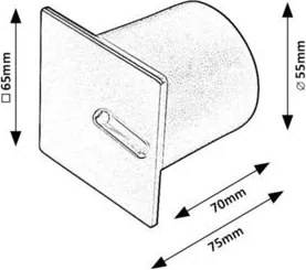 Spot LED incastrabil iluminat ambiental IP54 Boven negru