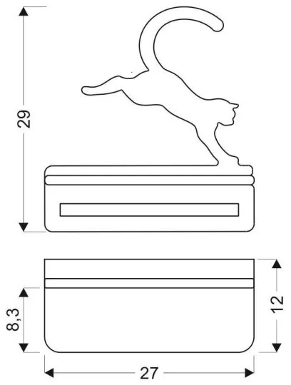 Aplică LED cu raft pentru copii JUMPING CAT LED/5W/230V