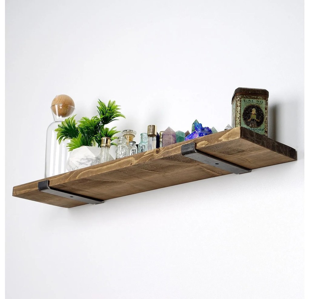Raft decorativ de perete Dupone 9 (Nuc + negru) . 1093659