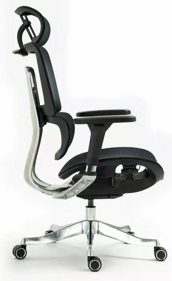 Scaun de birou Winner Lux negru/crom