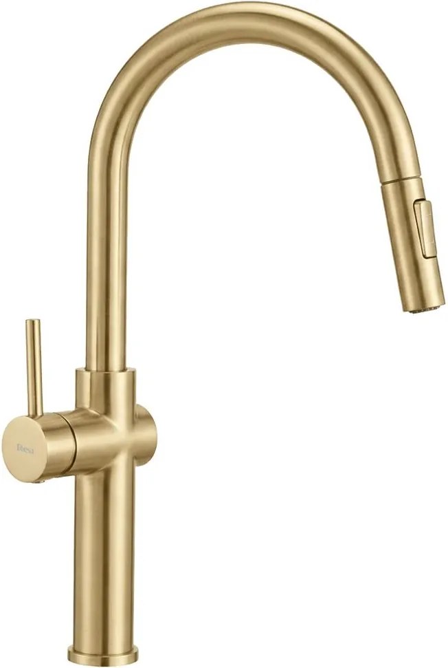 Baterie bucatarie Rea Fresh auriu periat