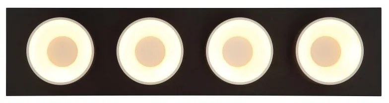 Plafoniera LED negru sampanie RAYMOND 4L