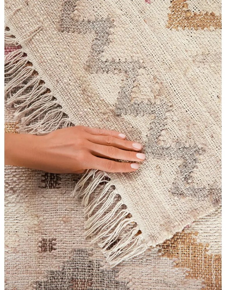 Covor crem țesut manual din iută 160x230 cm Roya Imani – Elle Decoration