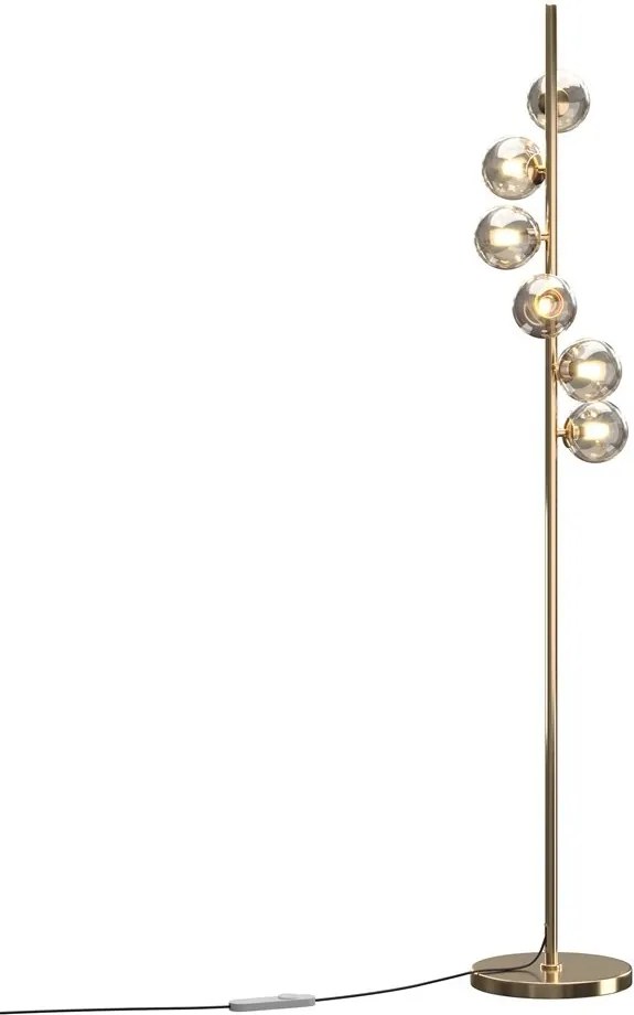 Lampadar modern cu 6 de surse de lumina Dallas auriu