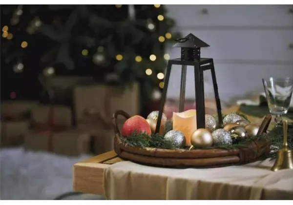 Decorațiune LED de Crăciun LED/3xAAA felinar