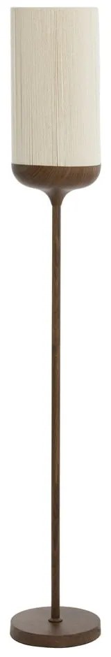 Lampadar maro închis cu abajur textil (înălțime 159 cm) Dania – Light & Living