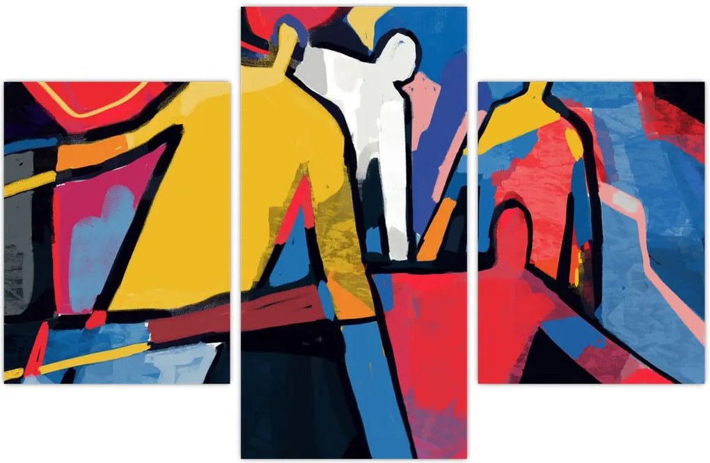 Tablou - Abstract bărbați (90x60 cm)