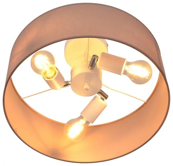 Lustră pe tijă ALBA 3xE27/15W/230V roz