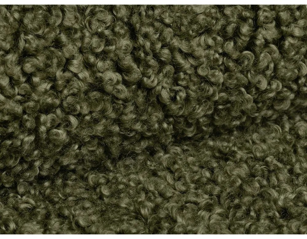 Canapea modulară verde cu tapițerie din țesătură bouclé 282 cm Bellis – Micadoni Home