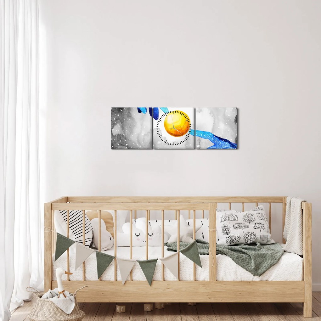Tablou - Conexiune (cu ceas) (90x30 cm)