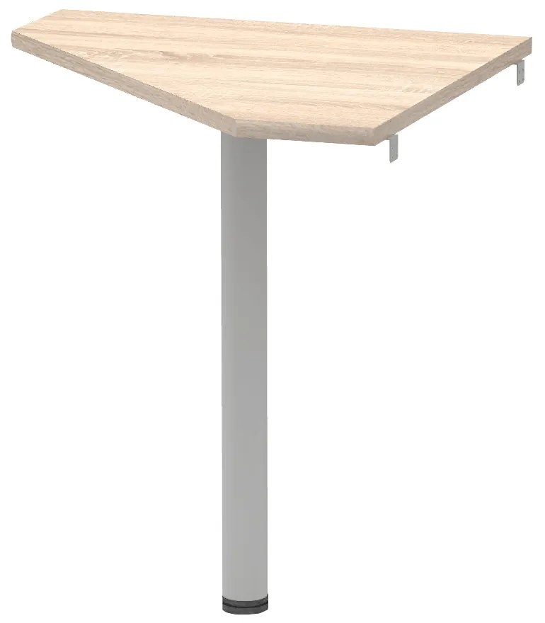 Masuta de colt, stejar sonoma/metal, JOHAN 2 NEW 07