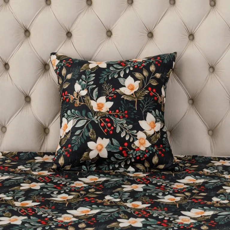Husa pentru perna din microfibra WINTER MAGNOLIA 45x45 cm, colorat
