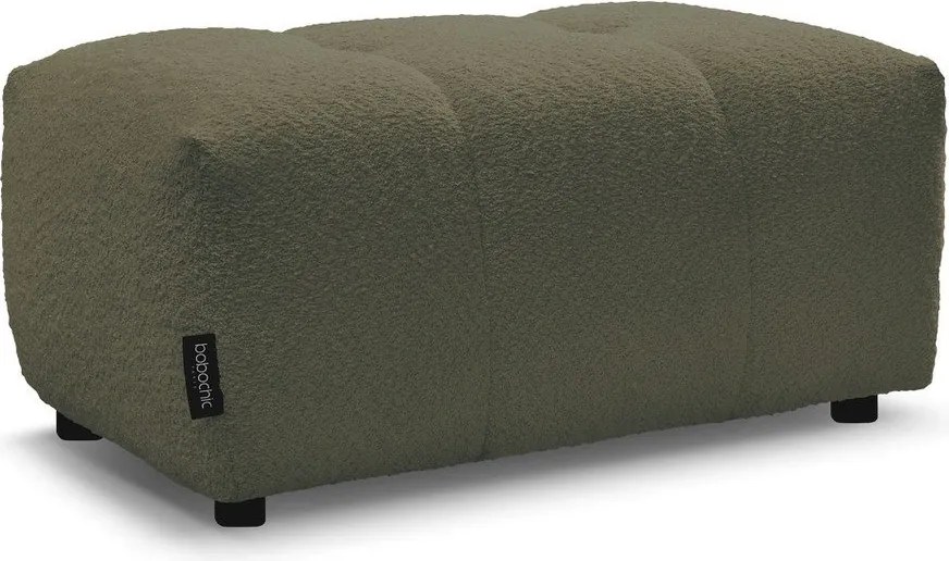 Taburet kaki cu tapițerie din țesătură bouclé Roxelane – Bobochic Paris