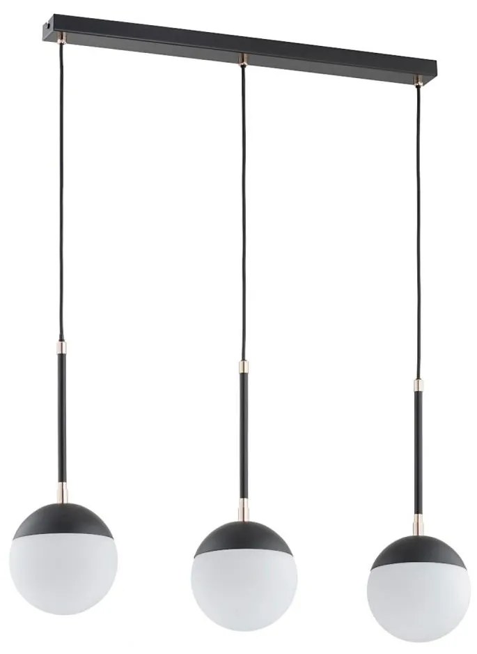 Lustră pe cablu VOLDA 3xE14/40W/230V negru