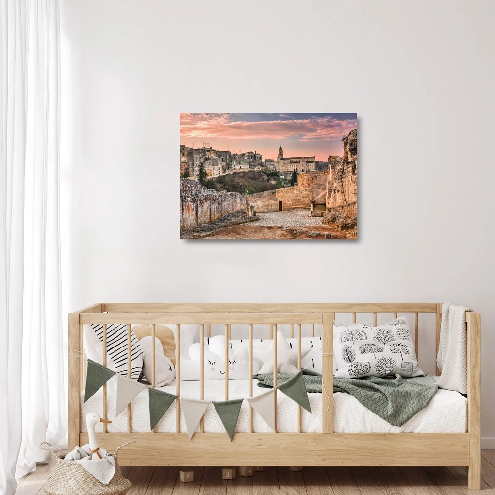 Tablou pe sticlă - Gravina în Puglia, Italia (70x50 cm)