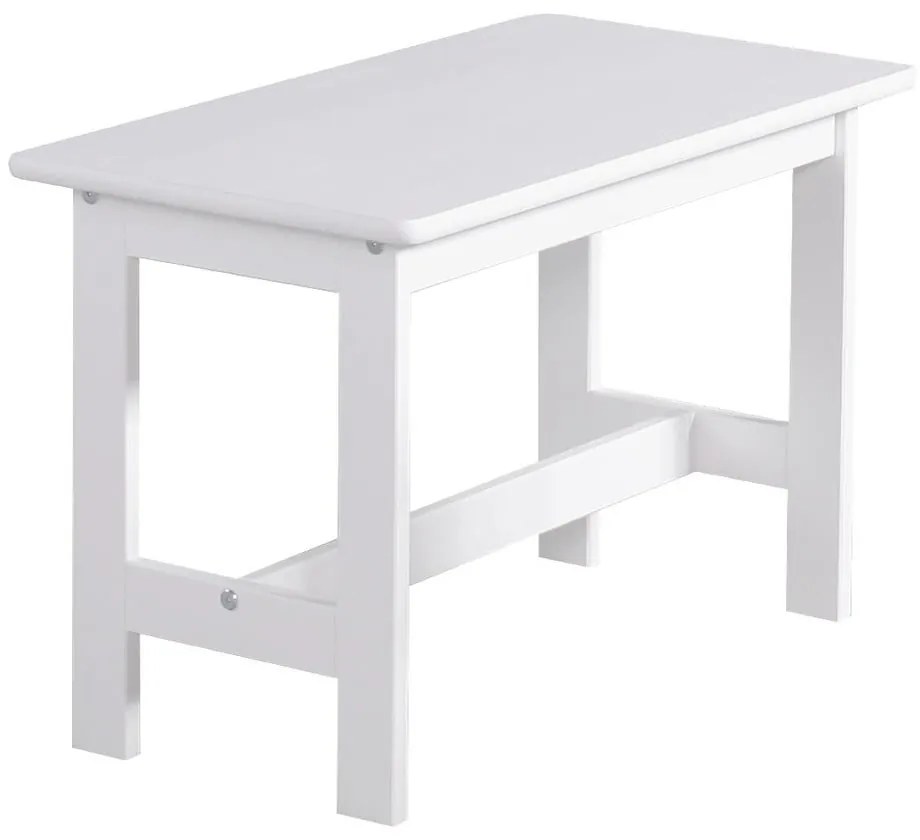 Măsuță din lemn de pin pentru copii Pinio Baby, alb