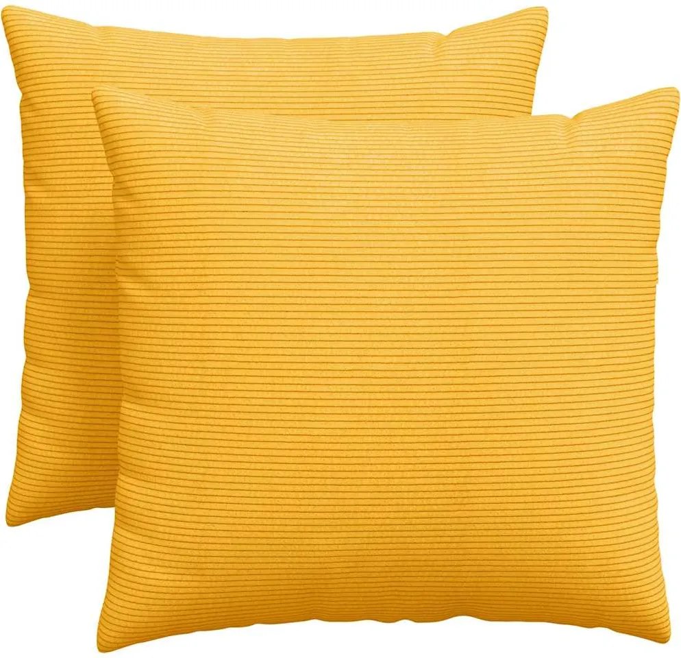 vidaXL Perne pentru canapea 2 pcs Galben Deschis 50 x 50 cm