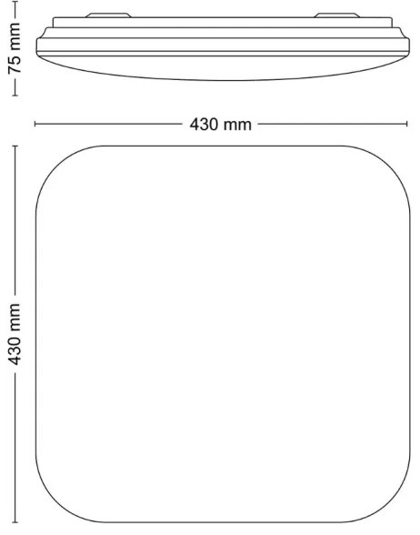Plafonieră LED MAUVE LED/24W/230V 2700K Philips